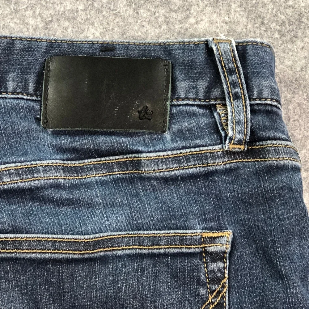 John Varvatos BOWERY Mens Jeans 38x34 (fits 39x34) Blue Straight Leg Dark Wash